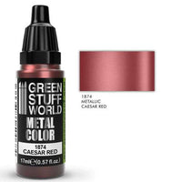 GREEN STUFF WORLD Metallic Paint Caesar Red 17ml - Gap Games
