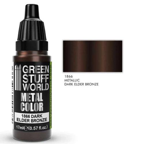GREEN STUFF WORLD Metallic Paint Dark Elder Bronze 17ml - Gap Games