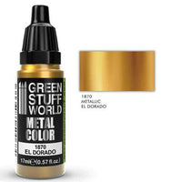 GREEN STUFF WORLD Metallic Paint El Dorado 17ml - Gap Games