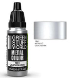 GREEN STUFF WORLD Metallic Paint Quicksliver 17ml - Gap Games