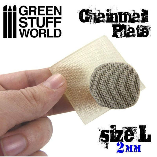 GREEN STUFF WORLD Texture Plate - Chain Mail Size L - Gap Games