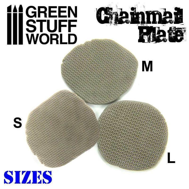 GREEN STUFF WORLD Texture Plate - Chain Mail Size L - Gap Games