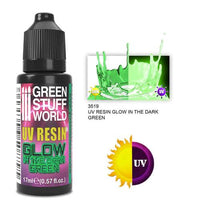 GREEN STUFF WORLD UV Resin 17ml - Green - Glow in the Dark - Gap Games