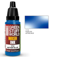 GREEN STUFF WORLD Wash Ink Aether Blue 17ml - Gap Games