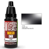 GREEN STUFF WORLD Wash Ink Atramentum Black 17ml - Gap Games
