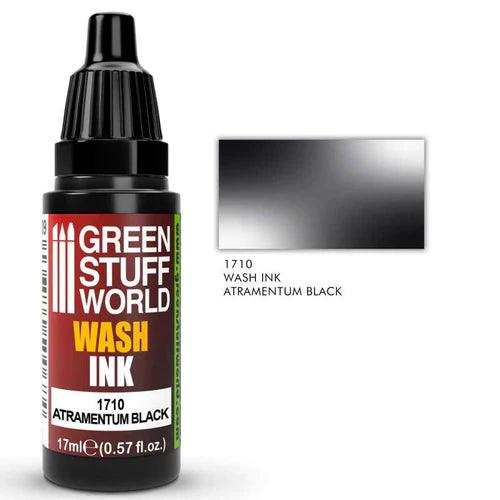 GREEN STUFF WORLD Wash Ink Atramentum Black 17ml - Gap Games