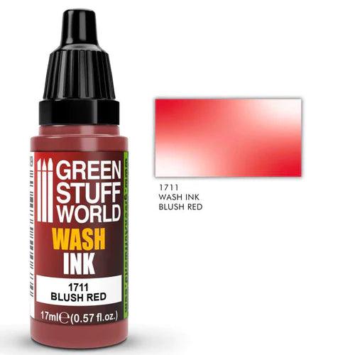 GREEN STUFF WORLD Wash Ink Blush Red 17ml - Gap Games