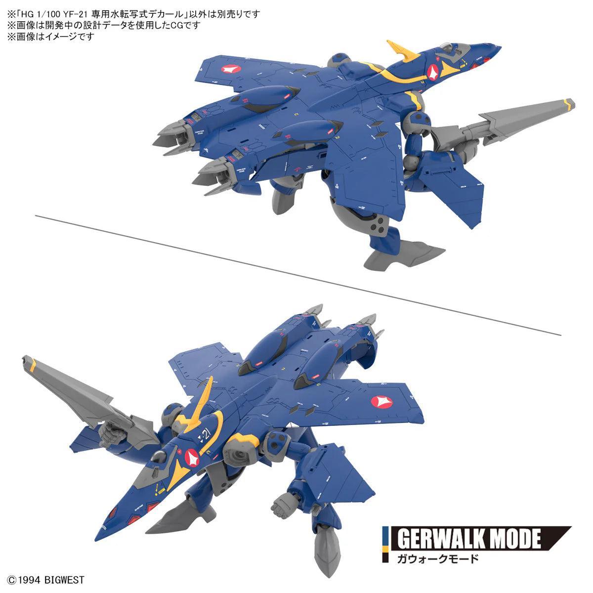 HG 1/100 YF-21 WATER DECALS - Gap Games