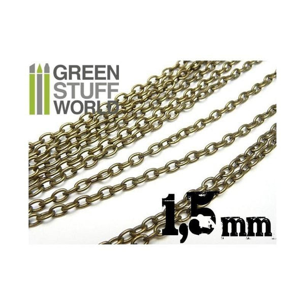 GREEN STUFF WORLD Hobby Chain 1.5mm - Bronze