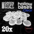 Hollow Plastic Bases - TRANSPARENT 32mm - Gap Games