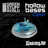 Hollow Plastic Bases - TRANSPARENT 32mm - Gap Games