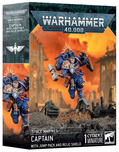 Space Marines: Captain with Jump Pack and Relic Shield - Pre-Order