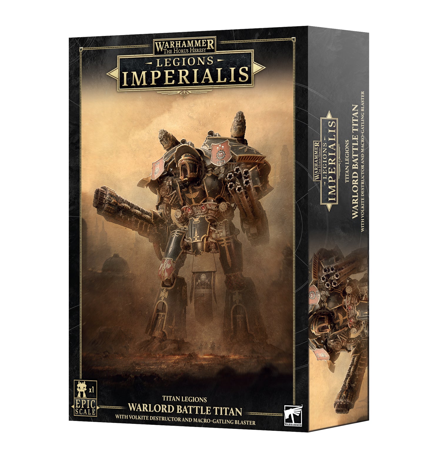 Legions Imperialis: Warlord Battle Titan With Volkite Destructor and Macro Gatling Blaster - Pre-Order