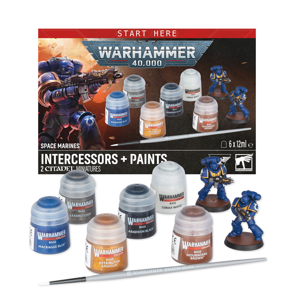 Space Marines: Intercessors + Paints - Pre-Order