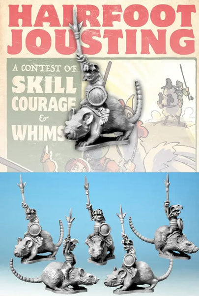 Hairfoot Jousting: Wartnose Jouster Riding a Rat