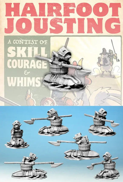 Hairfoot Jousting: Wartnose Jouster Riding a Roach.