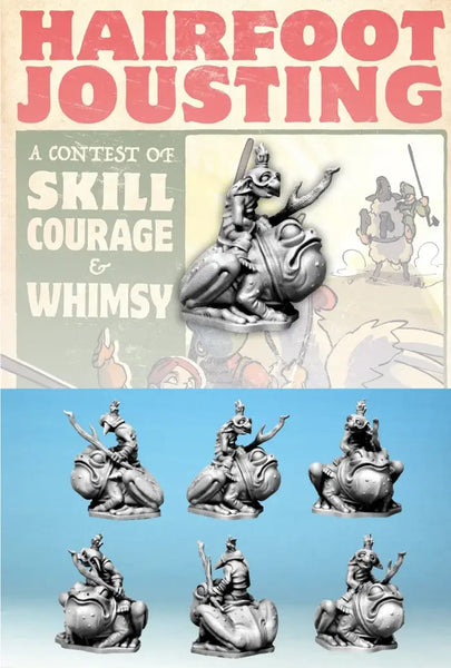 Hairfoot Jousting: Wartnose Jouster Riding a Hornfrog