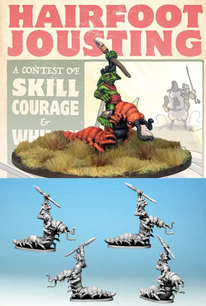 Hairfoot Jousting: Wartnose Jouster Riding a Centipede.