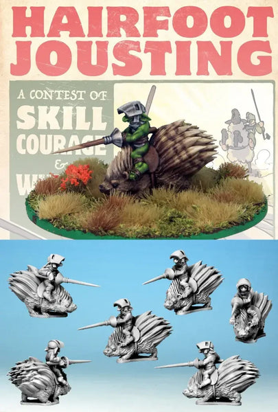 Hairfoot Jousting: Wartnose Jouster Riding a Porcupine.