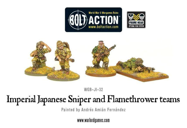 Imperial Japanese Sniper and Flamethrower teams - Gap Games