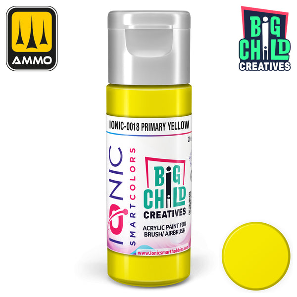 Ionic - Acrylic Paints - Primary Yellow 20ml