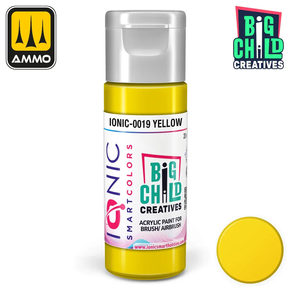 Ionic - Acrylic Paints - Yellow 20ml