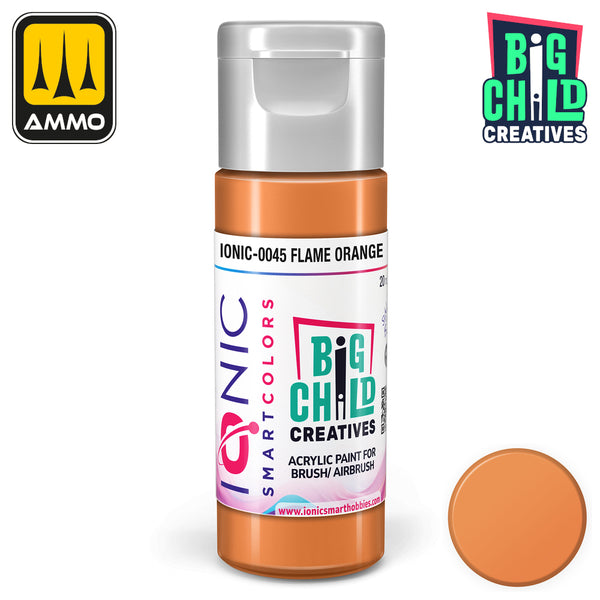 Ionic - Acrylic Paints - Flame Orange 20ml