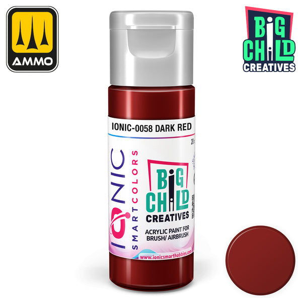 Ionic - Acrylic Paints - Dark Red 20ml