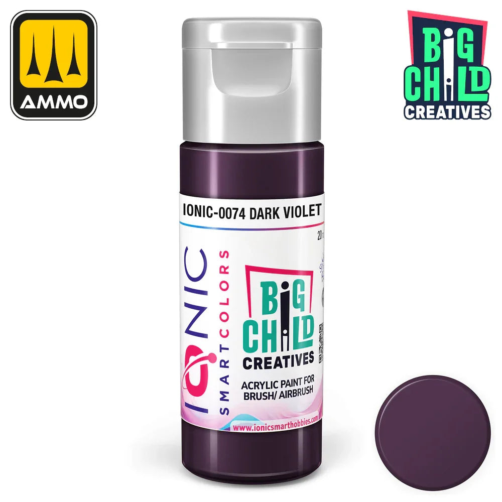 Ionic - Acrylic Paints - Dark Violet 20ml