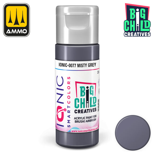 Ionic - Acrylic Paints - Misty Grey 20ml