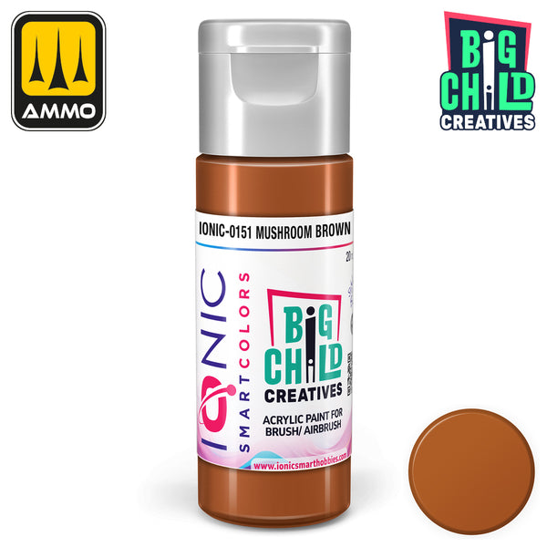 Ionic - Acrylic Paints - Mushroom Brown 20ml