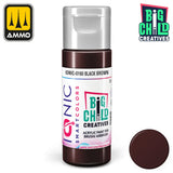 Ionic - Acrylic Paints - Black Brown 20ml