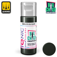 Ionic - Acrylic Paints - Cold Black 20ml