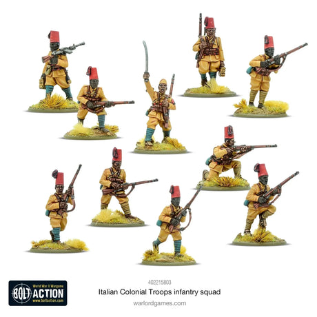 Italian Colonial Troops Infantry Squad - Gap Games