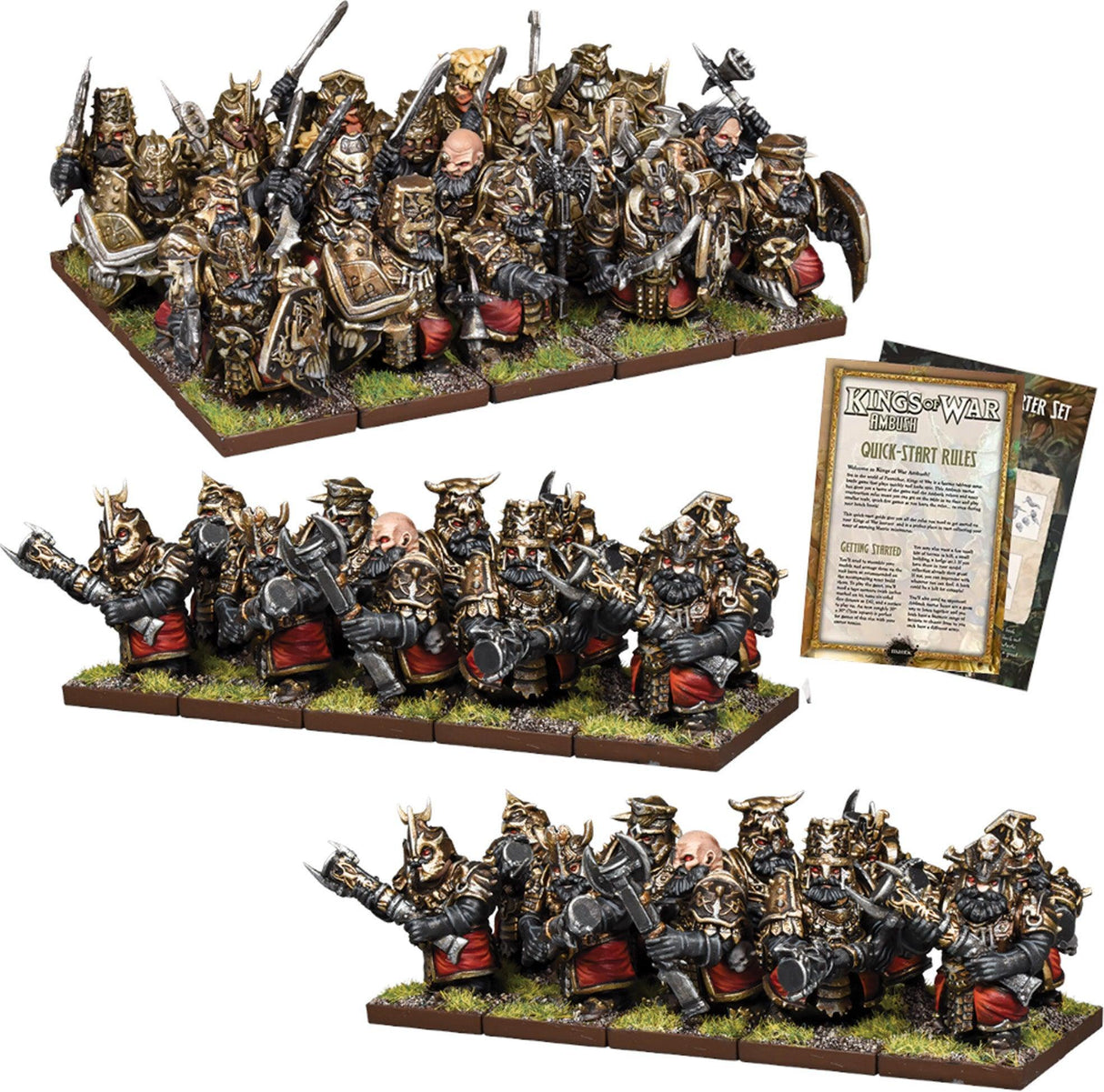 Kings of War Abyssal Dwarfs Ambush Starter Set - Gap Games