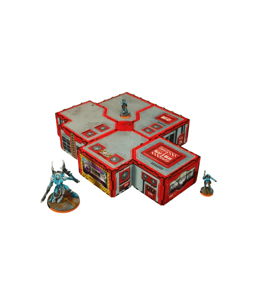 Micro Art Studio - Kokkyo-3 Commercial Hub (Pre-painted) (red)
