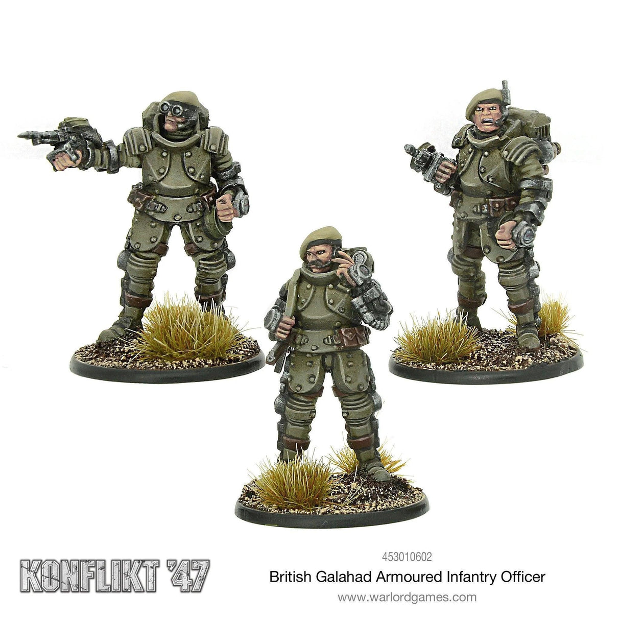 Konflikt '47 British Galahad Armoured Infantry Officers - Gap Games
