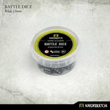 KROMLECH Battle Dice 25x Black 12mm - Gap Games