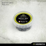 KROMLECH Battle Dice 25x Black 12mm - Gap Games