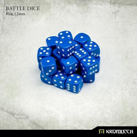 KROMLECH Battle Dice 25x Blue 12mm - Gap Games