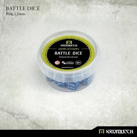 KROMLECH Battle Dice 25x Blue 12mm - Gap Games
