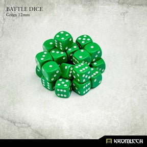 KROMLECH Battle Dice 25x Green 12mm - Gap Games