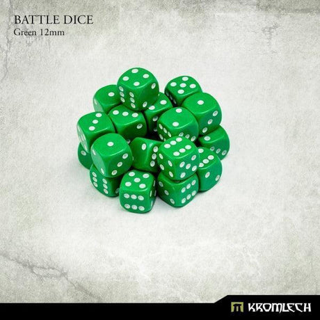 KROMLECH Battle Dice 25x Green 12mm - Gap Games