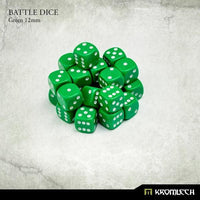 KROMLECH Battle Dice 25x Green 12mm - Gap Games