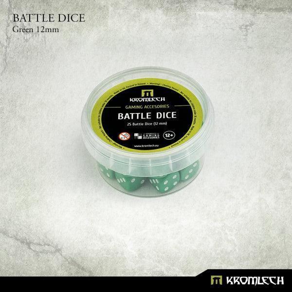 KROMLECH Battle Dice 25x Green 12mm - Gap Games