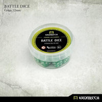 KROMLECH Battle Dice 25x Green 12mm - Gap Games