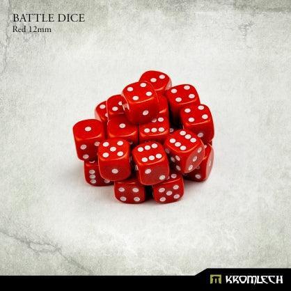 KROMLECH Battle Dice 25x Red 12mm - Gap Games