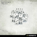 KROMLECH Battle Dice 25x White 12mm - Gap Games