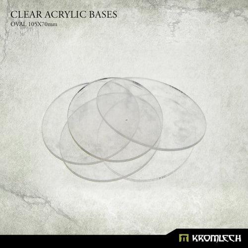 KROMLECH Clear Acrylic Bases: Oval 105x70mm (8) - Gap Games