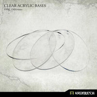 KROMLECH Clear Acrylic Bases: Oval 150x94mm (4) - Gap Games